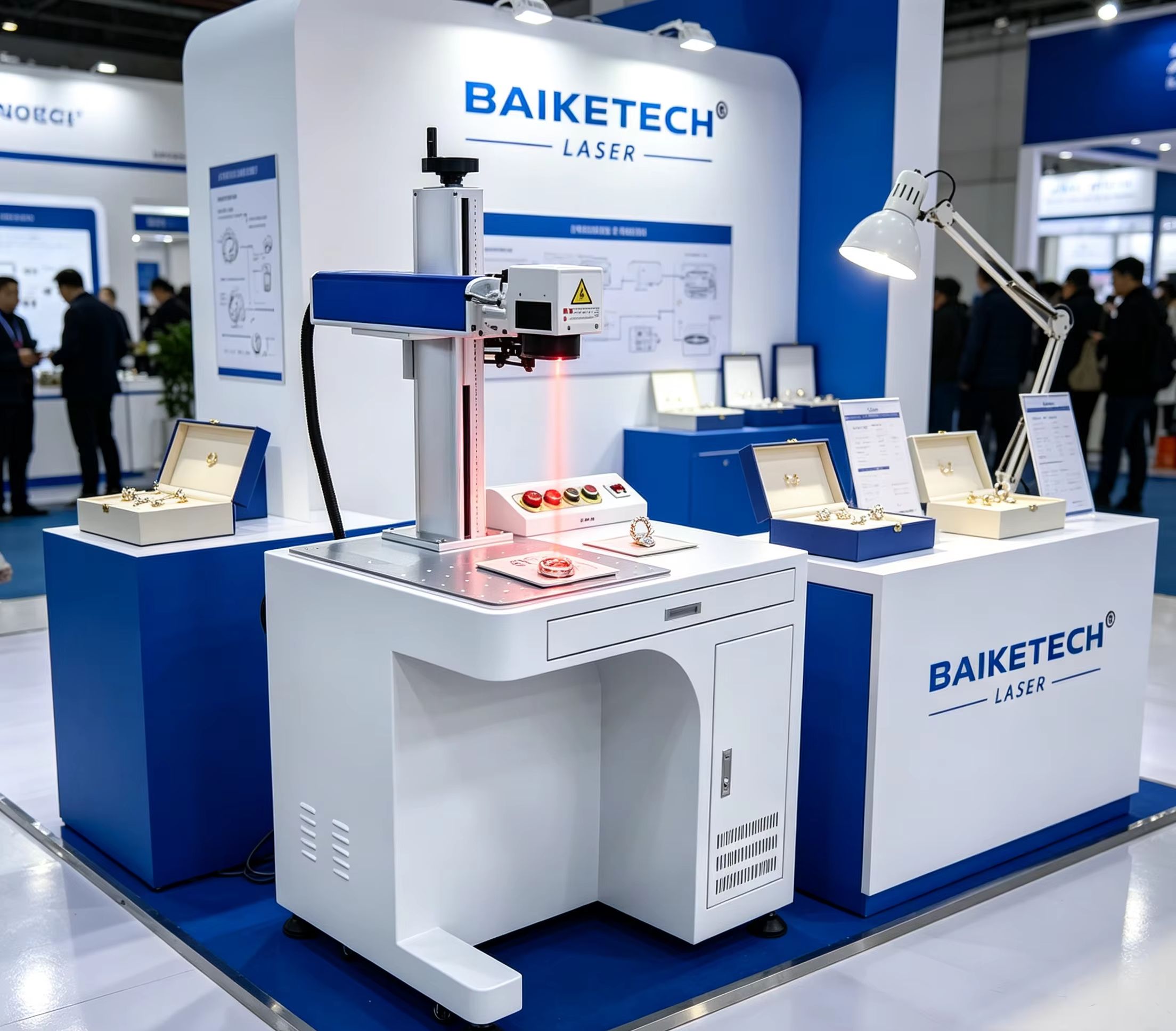 Marking Tools In Workshop - Fabrikneue kompakte Faserlaser-Graviermaschine für kleine Werkstätten