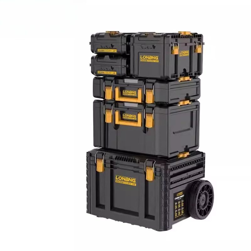 Workshop Garage Tools Manufacturer - Werkzeugkoffer Stapelbar Robust Abschließbar Metall-Werkzeugkasten Tragbarer