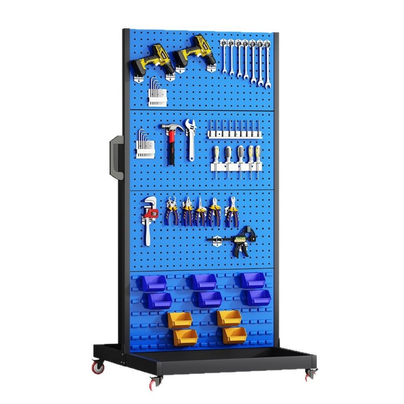 Workshop Tools.Hanging Board - Quadratloch-Hängebrett, ein- und doppelseitiger Werkzeughalter, mobiler