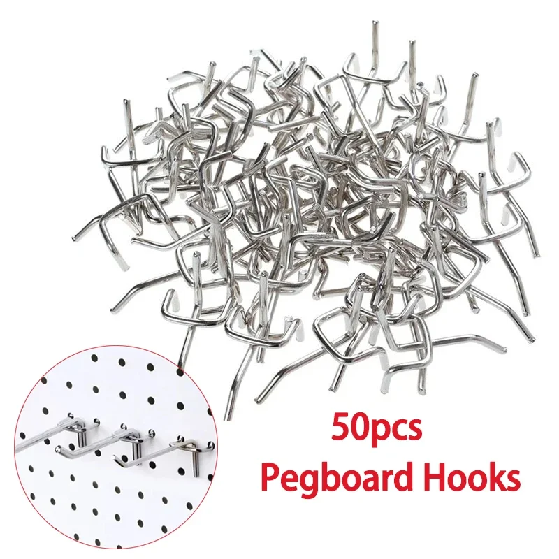 Workshop Tools.Hanging Board - Stecktafel-Haken, 50 Stück, Heringe, Bretter, Werkstatt,