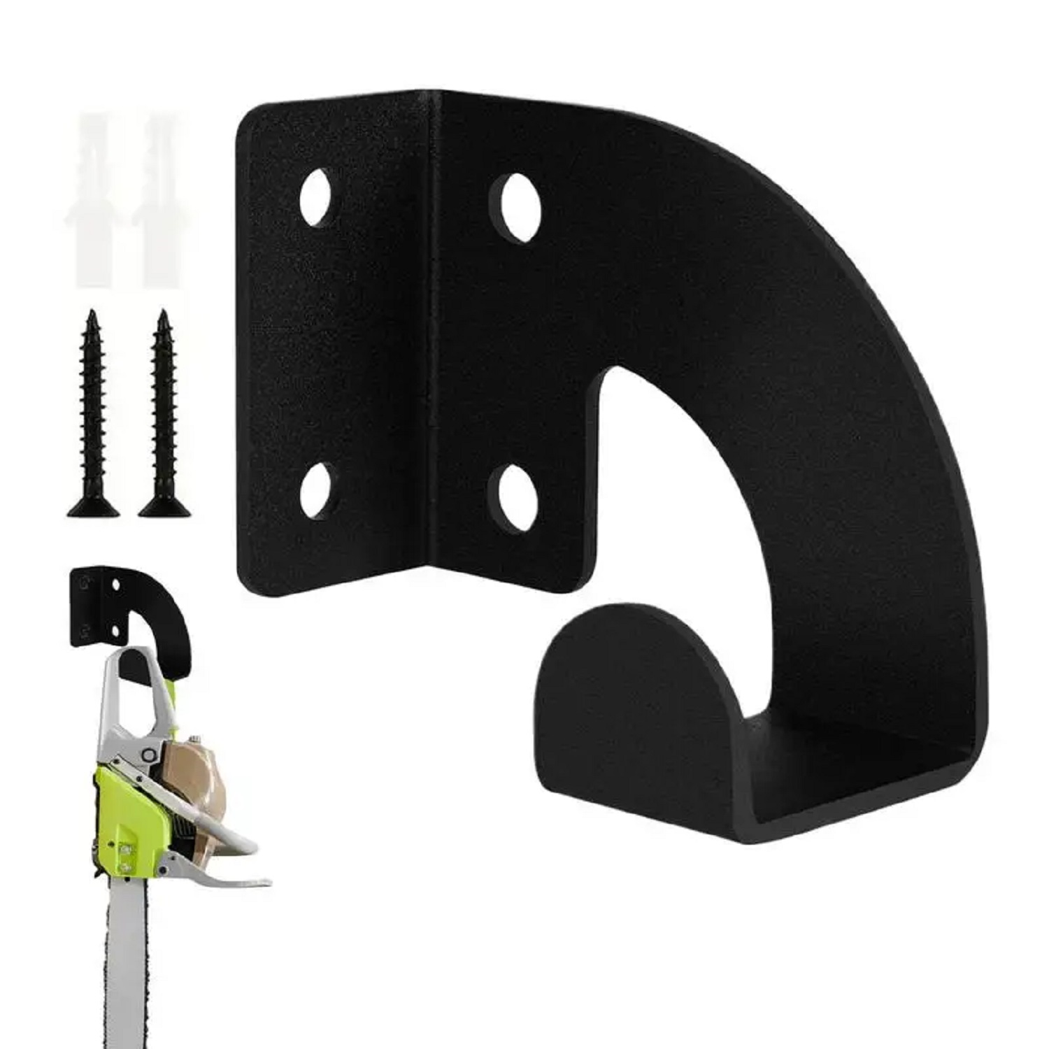 Workshop Tools Types - Robuste Metall-Kettensägen-Wandhalterung, Werkstatt-Werkzeugaufbewahrungsregal, Hängehalter für Gartentrimmer,