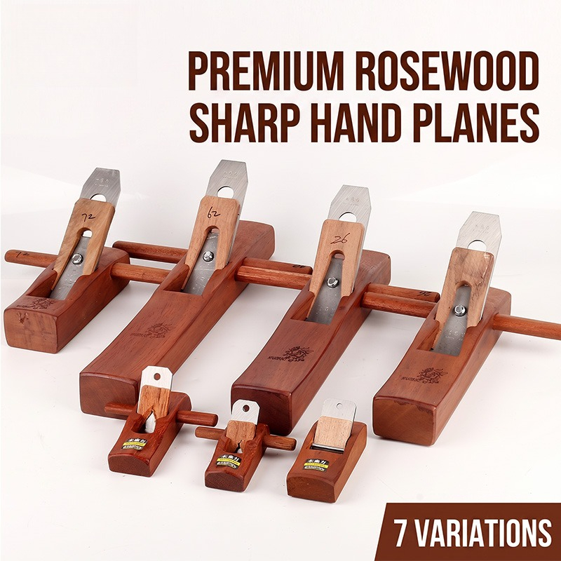 Hand Plane Block - Holzbearbeitungs-Handhobel, Robuster Zimmermannshobel mit Scharfer Stahlklinge,