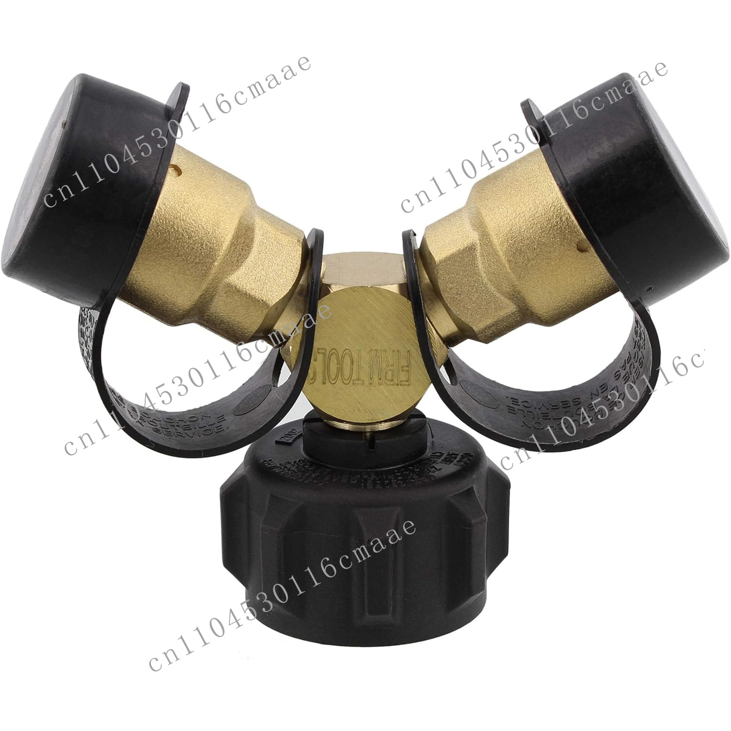 Tools Qcc - Y-förmiger Propanadapter für den Einzelhandel, Messing-T-Stück