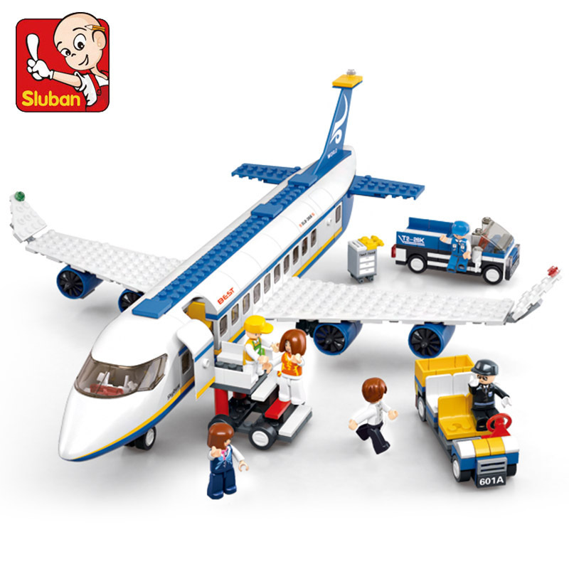 Hand Plane Block - SLUBAN Stadt Luftfahrt Flughafen Flugzeug Passagier
