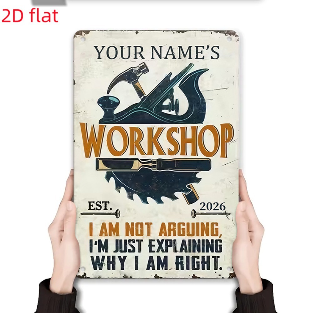 [2D Flach] 1 Stück individuell – Workshop Tools With Name Bewertung und Preis