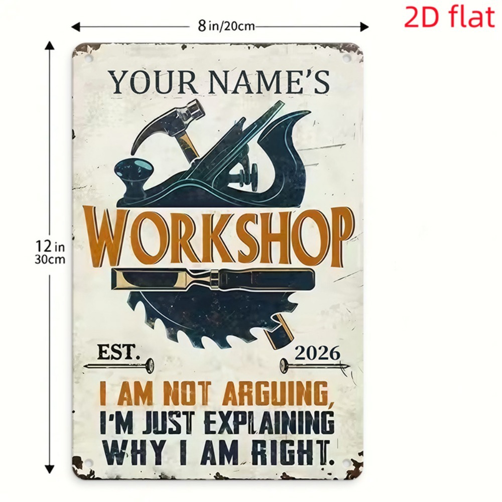 [2D Flach] 1 Stück individuell – Workshop Tools With Name Bewertung und Preis