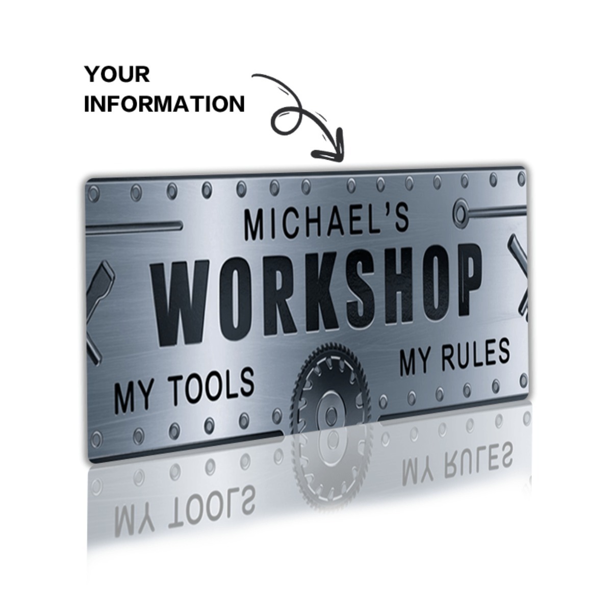Personalisiertes Namens-Werkst – Workshop Tools With Name Bewertung und Preis