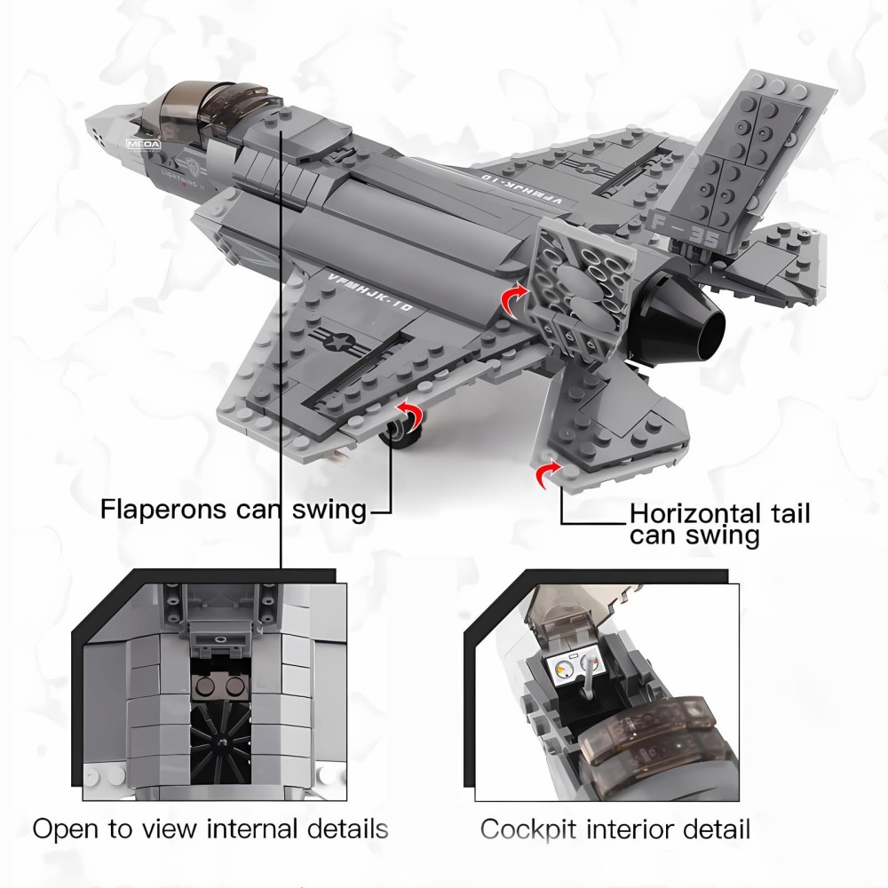 646 stücke F-35 Blitz II Flugz – Hand Plane Block Bewertung und Preis